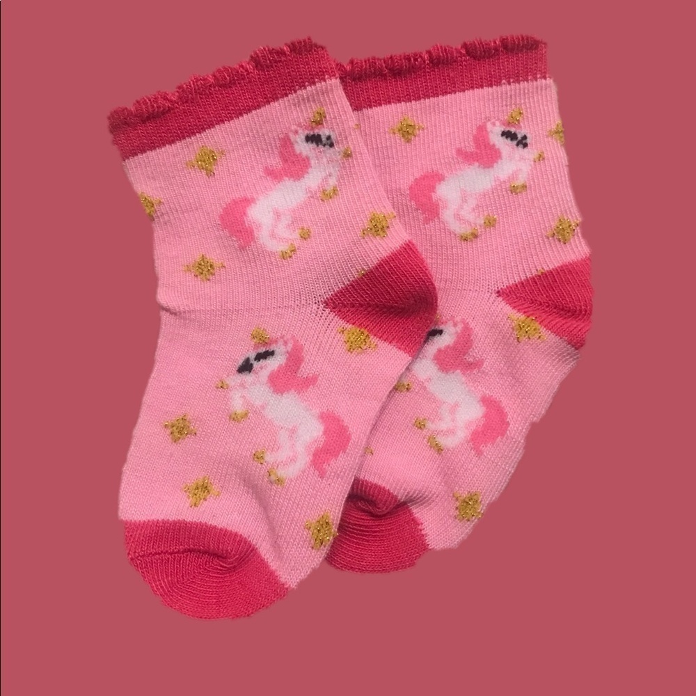 Adorable Baby Girl Unicorn Socks